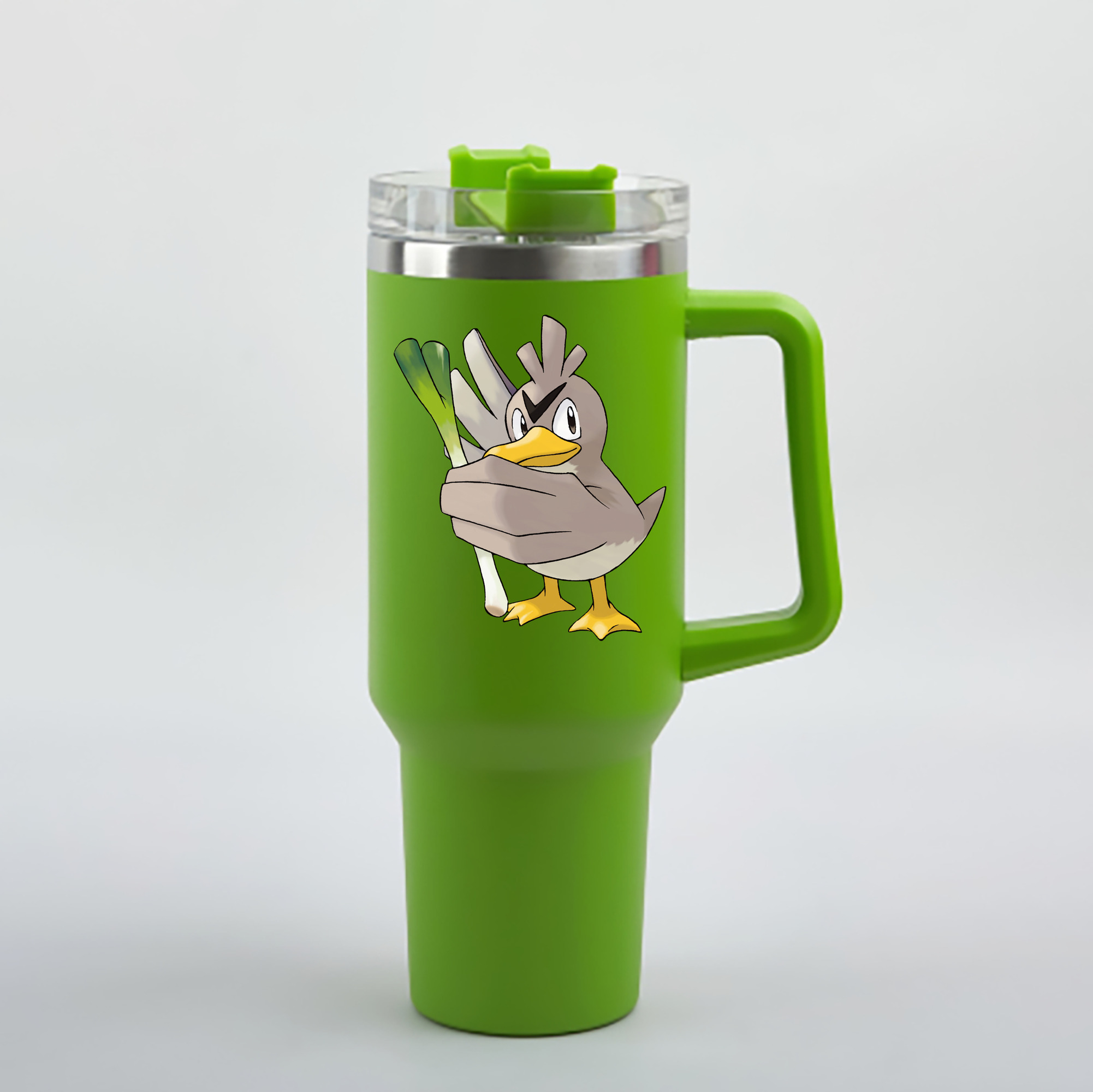 （画像用） ポケットモンスター Pokémon 1200mL車用タンブラー - クリスタルステッカー（プラスチックストロー付き）